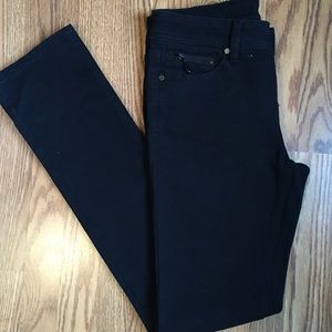 Cache Jeans Black Straight Sz 4